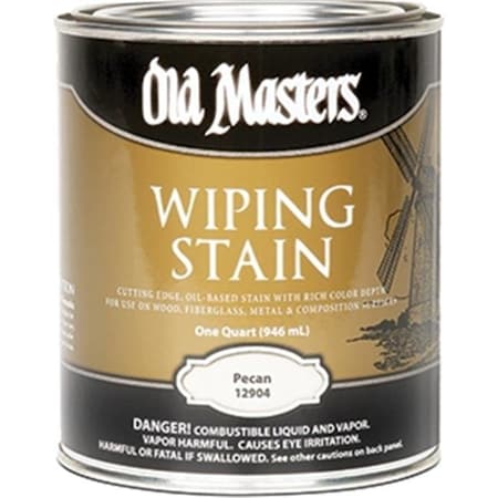 Old Masters Old Masters 12904 Pecan Wiping 240 Voc Stain - 1 Quart 86348129047